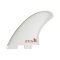 FCS 2 Panda Twinzer Performance Glass Twin + Stabilizer Fins (S-M) White