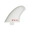 FCS 2 Panda Twinzer Performance Glass Twin + Stabilizer Fins (S-M) White