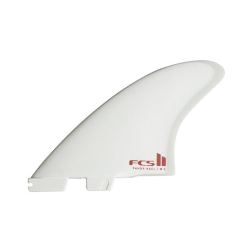 FCS 2 Panda Keel Performance Glass Twin Fins (M-L) White