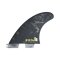 FCS 2 Filipe Toledo Performance Glass Tri Fin Set (L) Black/Acid