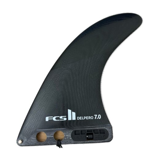 FCS II Delpero Performance Glass 7" Longboard Finne Black