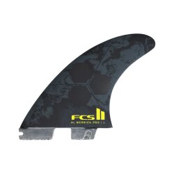 FCS 2 Al Merrick Performance GlassTri Fins (M)  Black/Acid