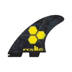FCS 2 Al Merrick Performance Core Tri Fins (L) Yellow