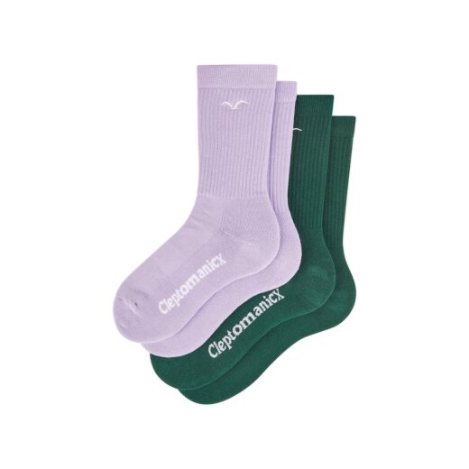 Cleptomanicx Socken Ligull 2 Pack Mountain View/ Lavender