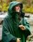 DRYROBE Regen-Poncho wasserdicht Grün unisize