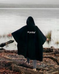DRYROBE Regen-Poncho wasserdicht Schwarz unisize