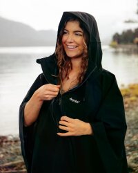DRYROBE Regen-Poncho wasserdicht Schwarz unisize