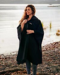 DRYROBE Regen-Poncho wasserdicht Schwarz unisize