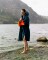 DRYROBE Fullzip Handtuchmantel Baumwolle Blau L
