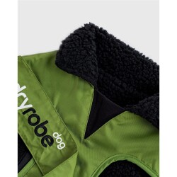 DRYROBE Dog Coat Hundemantel Dunkelgrün Schwarz L