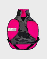 DRYROBE Dog Coat Hundemantel Schwarz Camo Pink XL