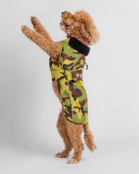 DRYROBE Dog Coat Hundemantel Grün Camo S