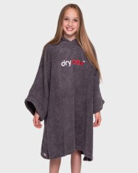 DRYROBE Handtuchmantel Bio KIDS Grau 5-9