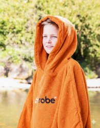 DRYROBE Handtuchmantel Bio KIDS Orange 5-9