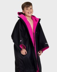 DRYROBE Advance Short Sleeve KIDS Schwarz Pink 5-9