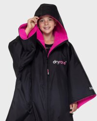 DRYROBE Advance Short Sleeve KIDS Schwarz Pink 5-9