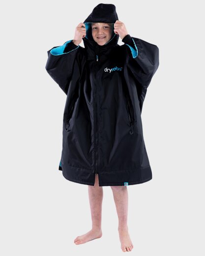 DRYROBE Advance Short Sleeve KIDS Schwarz Blau 5-9