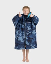 DRYROBE Advance Long Sleeve KIDS Camo Blau 10-13
