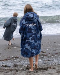 DRYROBE Advance Long Sleeve KIDS Camo Blau 5-9