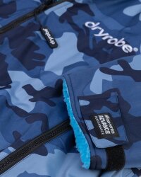 DRYROBE Advance Long Sleeve KIDS Camo Blau 5-9