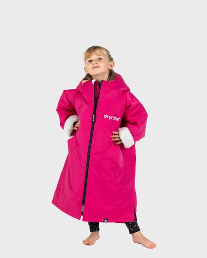 DRYROBE Advance Long Sleeve KIDS Pink Grau 5-9 