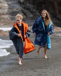 DRYROBE Advance Long Sleeve KIDS Grau Orange 5-9