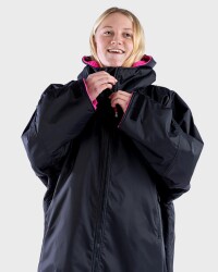 DRYROBE Advance Long Sleeve KIDS SchwarzPink 10-13