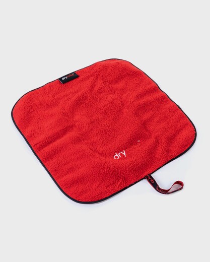 DRYROBE Umziehmatte Rot Schwarz