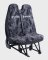DRYROBE Auto Sitzbezug Doppelsitz Camo Schwarz