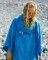 DRYROBE Handtuchmantel Bio-Baumwolle Kobalt Blau L