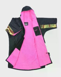 DRYROBE Advance Short Sleeve Schwarz Camo Pink L