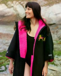 DRYROBE Advance Short Sleeve Schwarz Camo Pink L