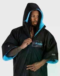 DRYROBE Advance Short Sleeve Schwarz Camo Blau L