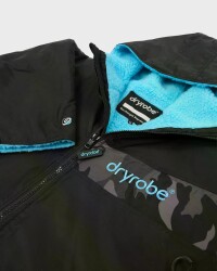 DRYROBE Advance Short Sleeve Schwarz Camo Blau M