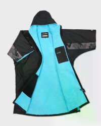 DRYROBE Advance Short Sleeve Schwarz Camo Blau S