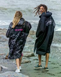 DRYROBE Advance Long Sleeve Schwarz Grau Camo S