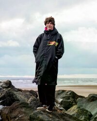 DRYROBE Advance Long Sleeve Schwarz Pink L REMIX C