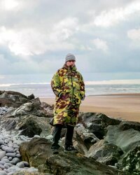 DRYROBE Advance Long Sleeve Grün Camo Grau L REMIX