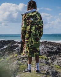 DRYROBE Advance Long Sleeve Grün Camo Grau L