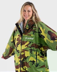 DRYROBE Advance Long Sleeve Grün Camo Grau M