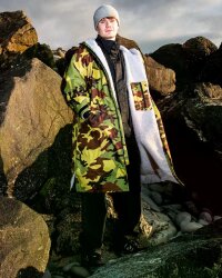 DRYROBE Advance Long Sleeve Grün Camo Grau M