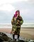 DRYROBE Advance Long Sleeve Grün Camo Pink L REMIX