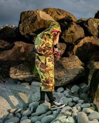 DRYROBE Advance Long Sleeve Grün Camo Pink M REMIX