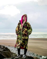 DRYROBE Advance Long Sleeve Grün Camo Pink M REMIX