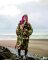 DRYROBE Advance Long Sleeve Grün Camo Pink M REMIX