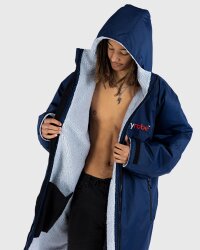 DRYROBE Advance Long Sleeve Navy Grau XXL