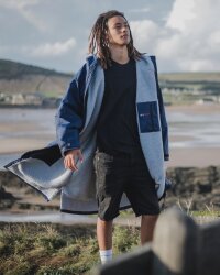 DRYROBE Advance Long Sleeve Navy Grau XXL
