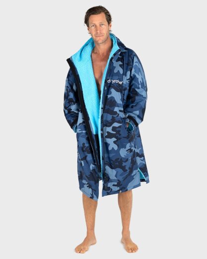 DRYROBE Advance Long Sleeve Blau Camo Blau XXL