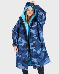 DRYROBE Advance Long Sleeve Blau Camo Blau M