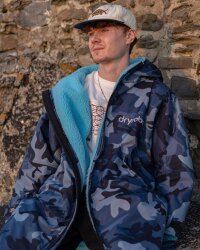 DRYROBE Advance Long Sleeve Blau Camo Blau S